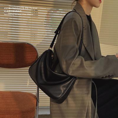 Women Bag Soft PU Bucket Vintage Solid Zipper Fashion Shoulder Bags  Crossbody Girls Bag Luxury Designer Bags