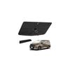 CARTIST Sunshade for Toyota 40 Series Windshield Custom Designed for Coating Premium Beige Finish Rotating Bendable Handle 10 Ribs Fiberglass Includes