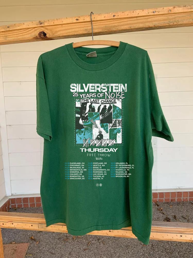 Silverstein Band 25 Years Of Noise The Last Chance T Shirt Full Size S-5XL Unisex T-Shirt S