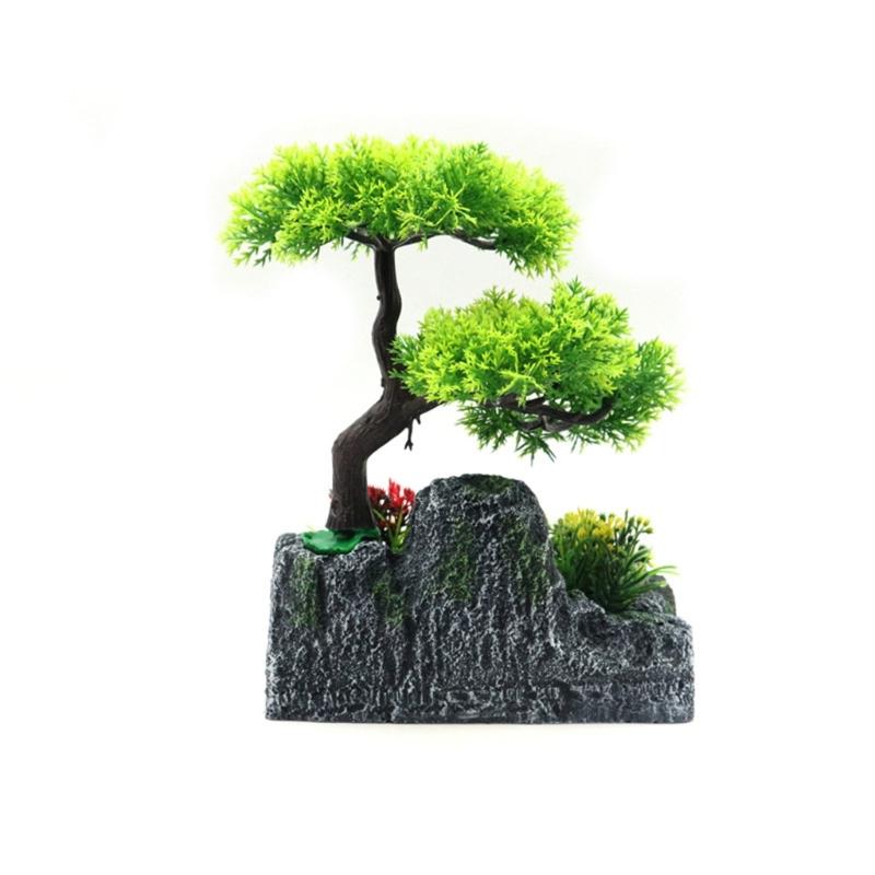 Fishtank Artificial Plant Landscape Fish Tanks Decorations for Aquariums Terrarium Shrimp Tree Ornaments Habitat