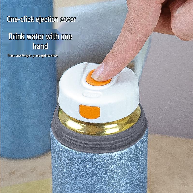 Titanium Insulated Antibacterial Mug with Tea-Water Separation and Stew Capability – Large Capacity for Outdoor and Car Use