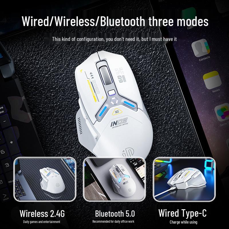 Inphic IN9 Wireless Bluetooth Gaming Mouse for PC & Laptop