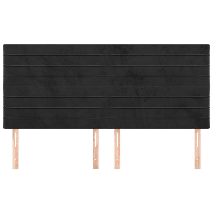Maison Exclusive - Tête de lit Noir 160x5x118/128 cm Velours
