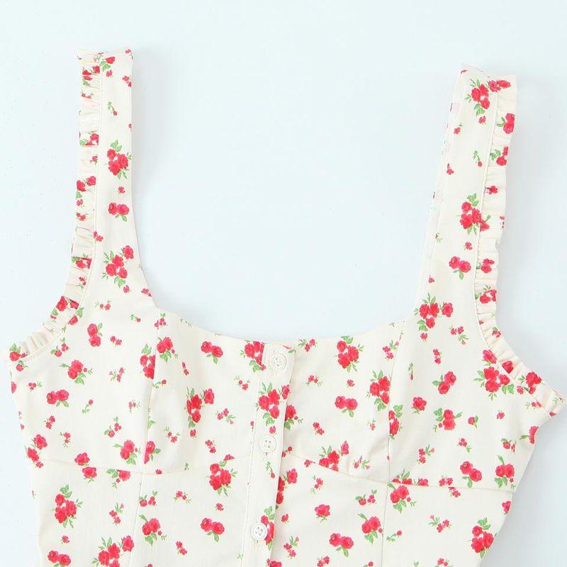 Kaslead New Arrival Women's Fashion Style Stretch Poplin Sleeveless Tops Skirt 4661076 2180404