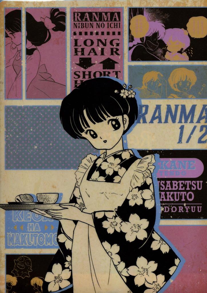 Ranma 1/2 Compatible FamilyMart Clear File Set of 2 Akane Tendo