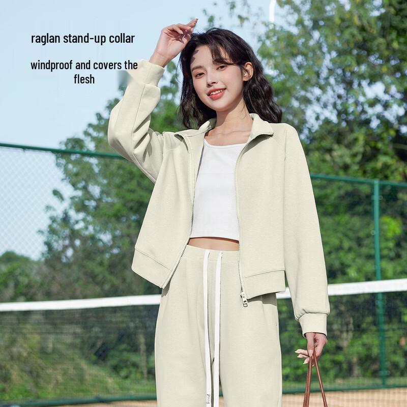 Baleno Women's Starry Cotton Stand Collar Cardigan Jacket