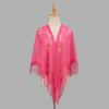 New Lace Women Scarf Shawls Fringe Solid  Muslim Hijab Party Shawl KTY