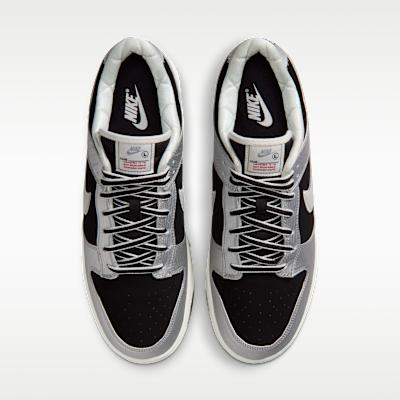 Nike Dunk Low Retro 'Metallic Silver Black Sail'