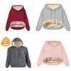 Arctic Fleece Womens Hoodie Sweatshirt With Pockets For Casual Winter Wear