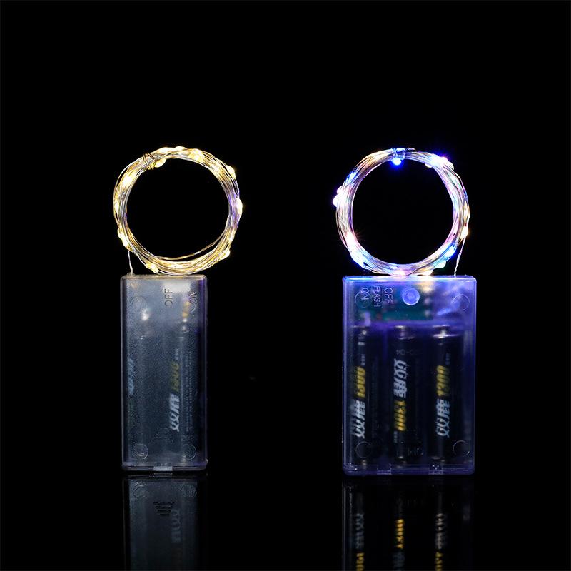 USB Remote Control LED Copper Wire String Lights with Battery Box - Colorful Lights for Christmas and Festivals