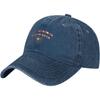 Waffle Graphic Baseball Cap Washed Denim Dad Hat Breathable Cotton Casual for Unisex