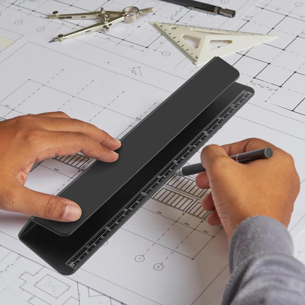 Psitek Aluminum Laptop Cooling Stand Improved Comfortable Work and Stability Compatible with MacBooks and All Laptops Ruler Included 2024 Edition -