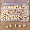 Large-Headed Wooden Decorative Pushpins for Kindergarten Projects and Display Boards