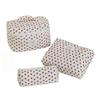 Large Capacity Travel Cosmetic Bag Portable Polyester Cotton Toiletry Bag Multifunctional Storage Pouch for Makeup Toiletries Business Trip