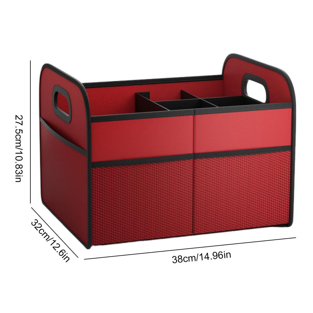 Car Trunk Organizer Folding Car Trunk Organizer for Sedan 30L Handled Waterproof Box Accessories Holder for Diaper Fruits