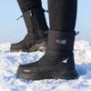 Thickened Snow Boots Antiskid Waterproof Casual Winter Cotton Shoes Plush Warm Men Short Boots Outdoor Work