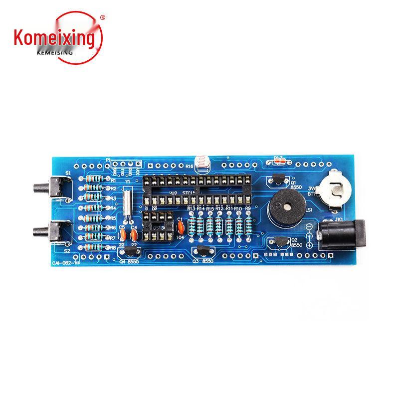 Seven-Color DIY Digital Clock Kit for Electronic Experimentation