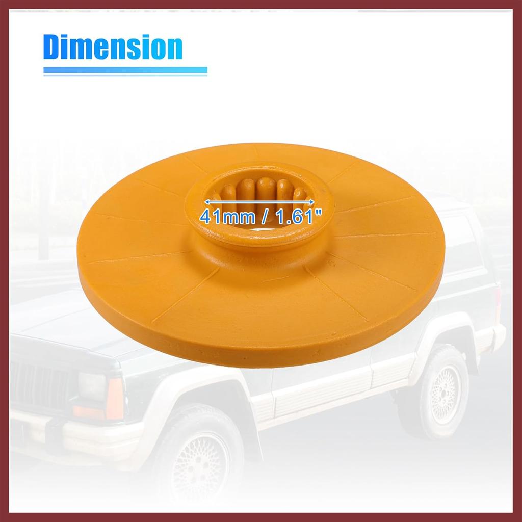 2pcs 5.31 Inch Rear Suspension Bump Stop Strut Bumper Bump Stop for Chevrolet Impala 2014-2020 No.13330714 Rubber Yellow Replace Parts