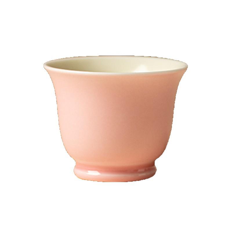 Women's Boutique Colored Glaze Ink Teacup Set: Ceramic Kung Fu Tea Tasting Cup for Guests
