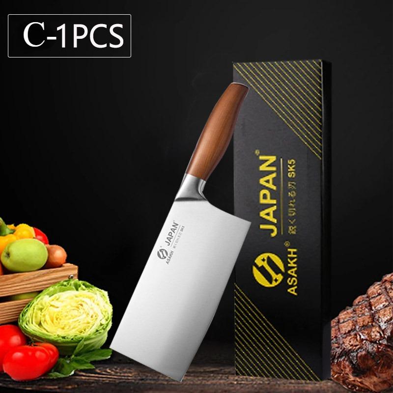 WXCOO Professional Japanese Kitchen Knife Fruit Peeler Utility Knife Stainless Steel Fish Fillet Knife Meat Cleaver Cooking Tool