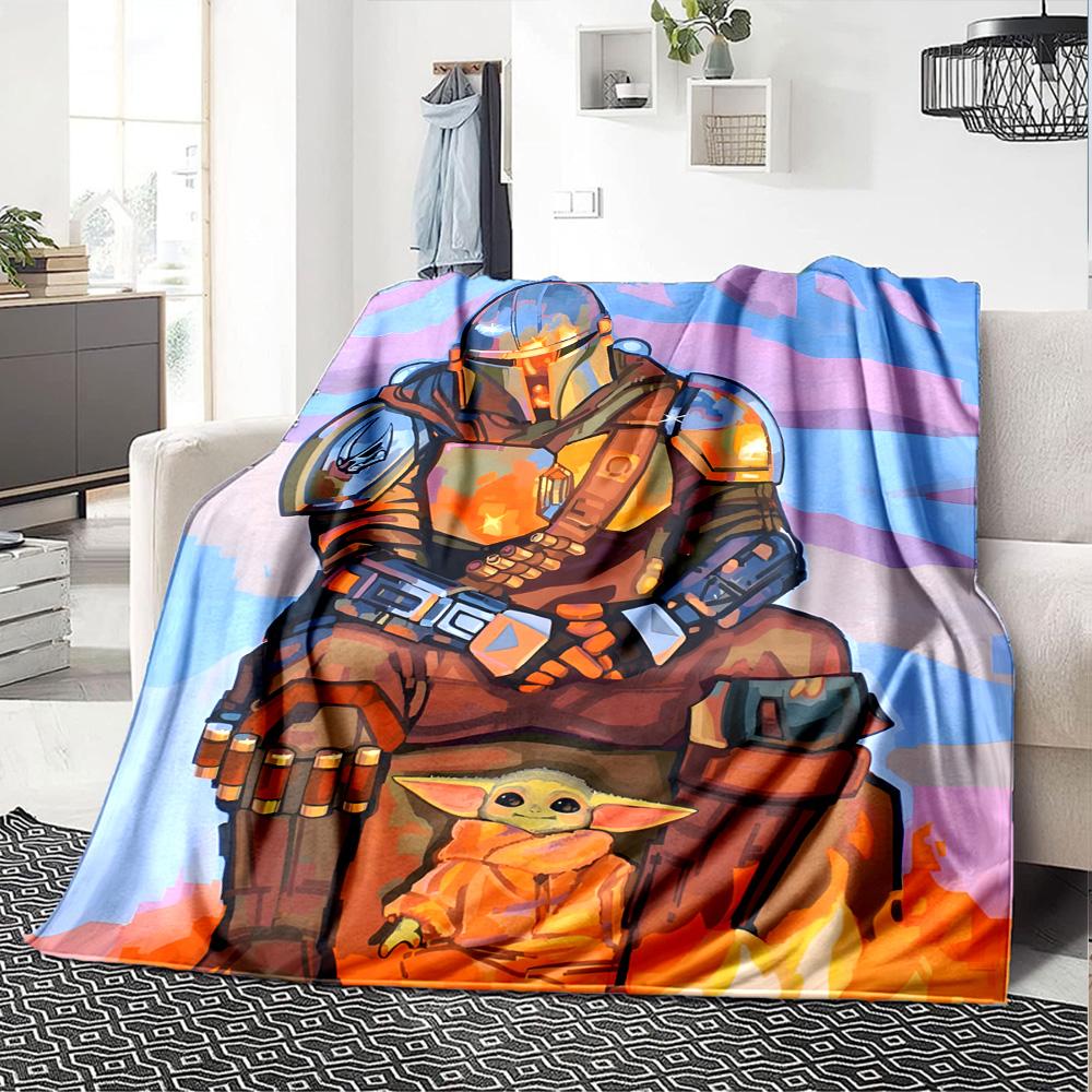 Star Wars Blanket Warmthful Decor Perfect for Chair Livingroom Seaside Four Seasons Multipurpose Playful Design Best Holiday Gift for Friends Family
