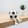 Mini Soccer Player Figurine Single Piece, Football Sculpture for Home Office Decoration & Souvenir