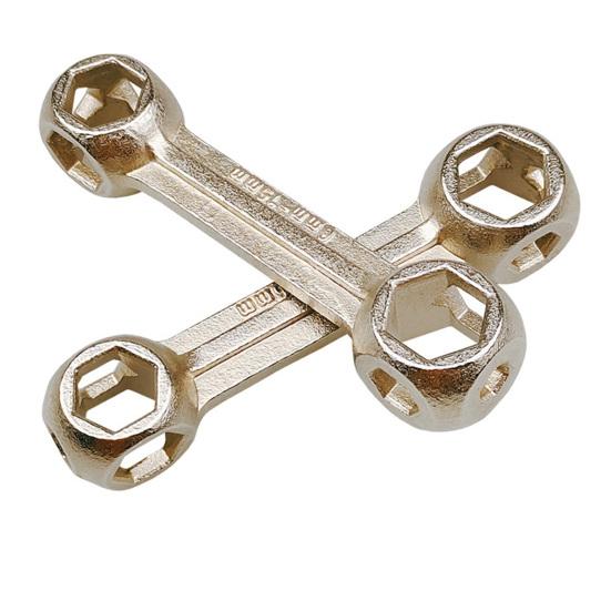 10-in-1 Bicycle Hex Wrench 6-15mm Bone Shape Hexagon Repair Tool External Hexagonal Wrench Heavy Duty Reinforced Alloy Steel