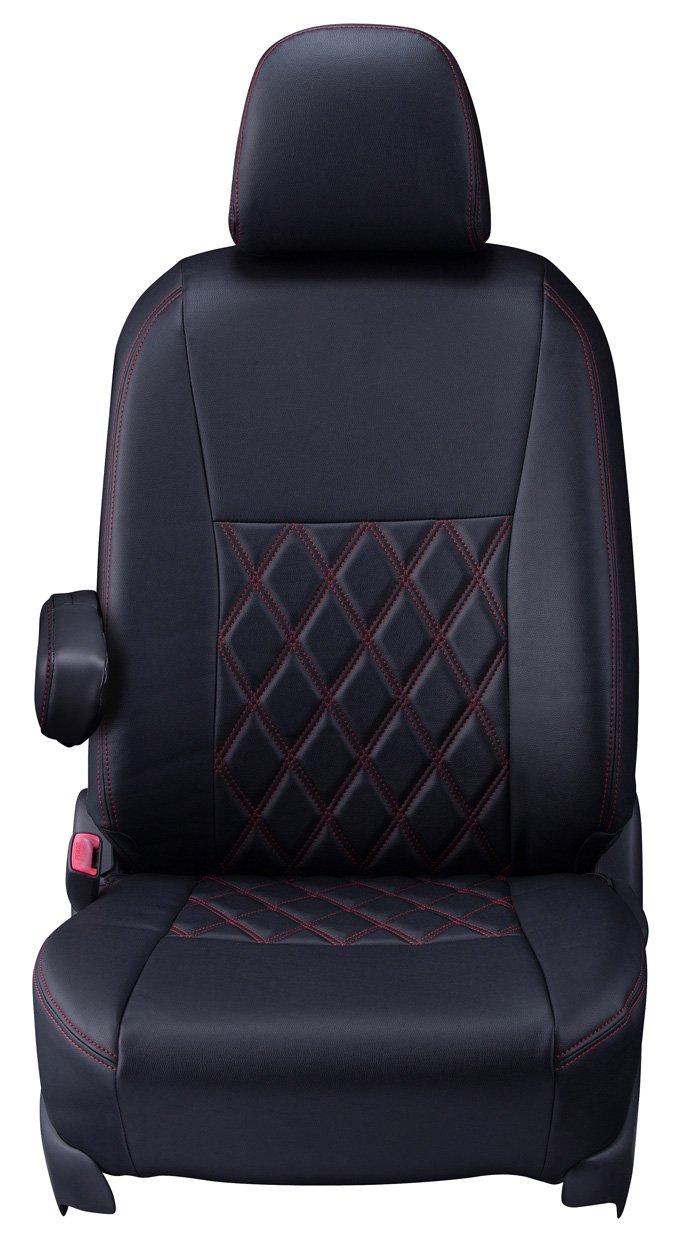 

Clazzio Seat Covers for Demio DJ Clazzio Black x Red Stitch Series, Diamond, EZ-0716 [16EZB0716D]