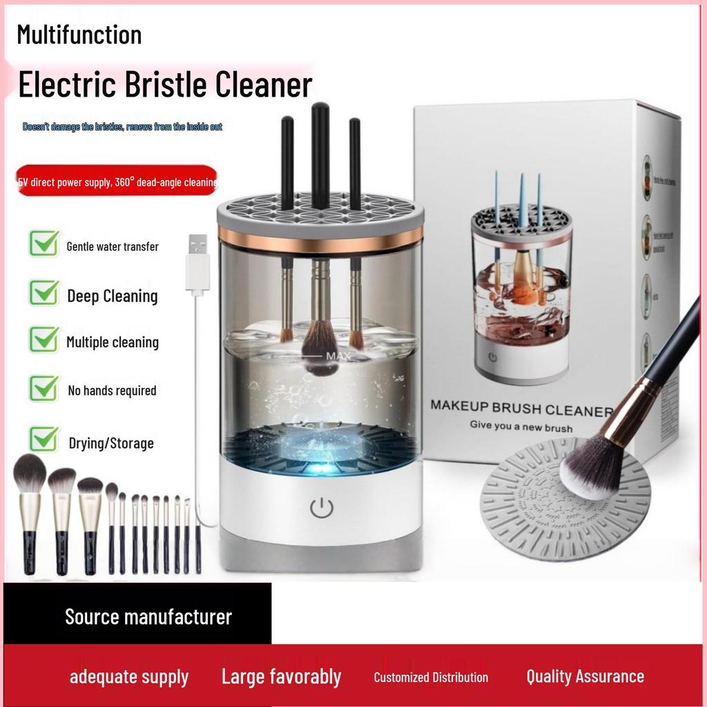 Rechargeable Electric Makeup Brush Cleaner and Quick-Drying Tool