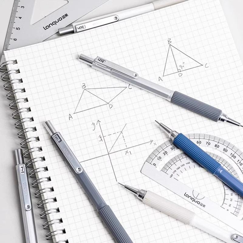 Automatic Mechanical Pencils 0.7/0.5/0.3mm Press-Free 2B/HB Lead Art Sketch Drawing Supplies Automatic Pencil Writing Stationery