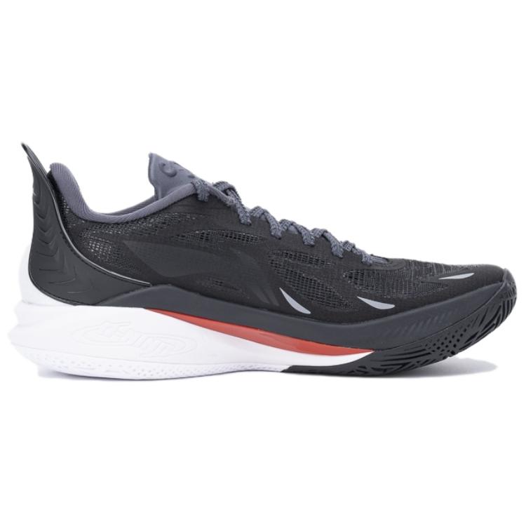 Li Ning SONIC 12 Cushioning Slip Resistant Low top Basketball Shoes Men's Black ABAU019-8