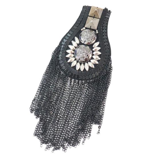 Shoulder Brooch Tassels Punk Jewelry Lightweight Wear-resistant Brooch Pin Clothes Decor