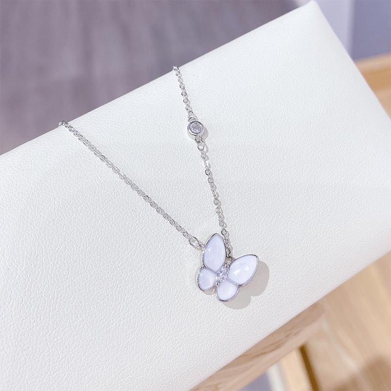 

Ожерелье с бабочкой для женщин, оригинальное качество, элегантные милые подвески, ожерелья, брендовые ювелирные изделия