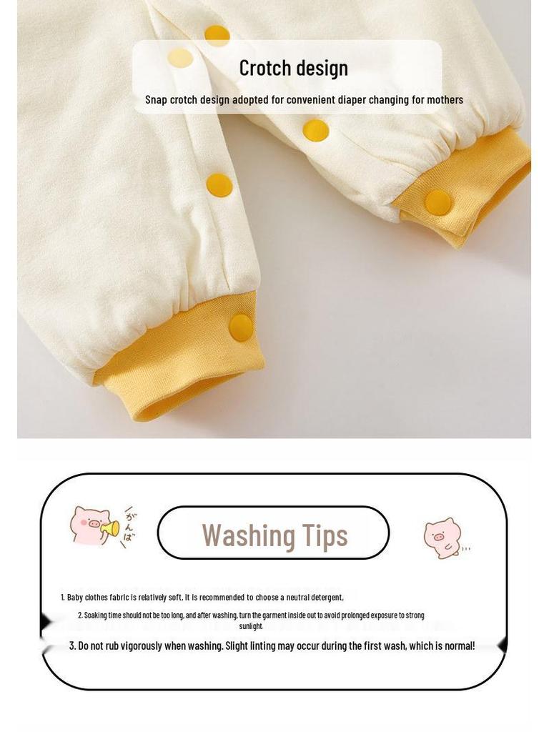 Super Cute Baby Cotton-Padded Quilted Romper Jacket for Autumn/Winter