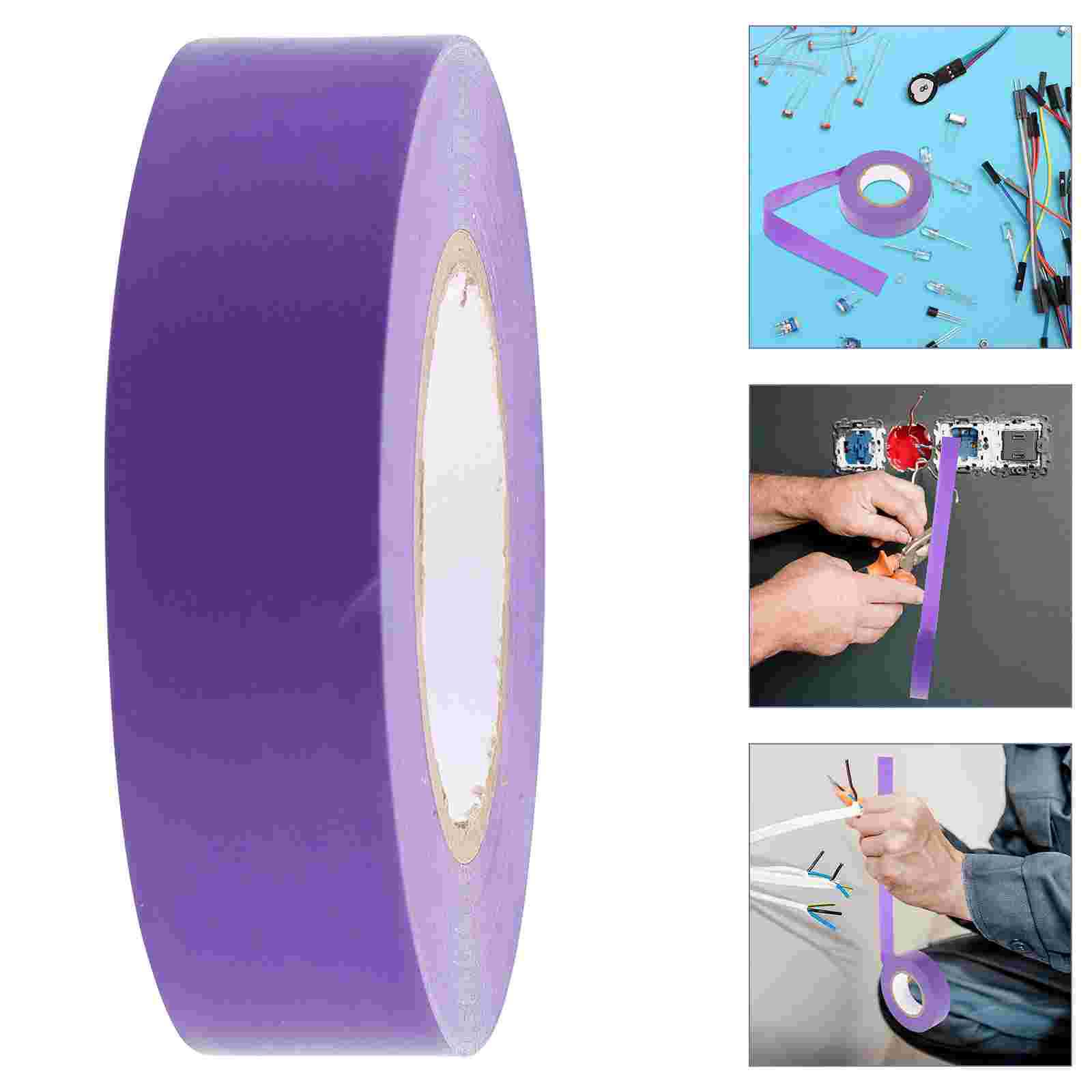 Electrical Tape Purple Self Adhesive for Wire High Temperature Resistance Insulation Pvc