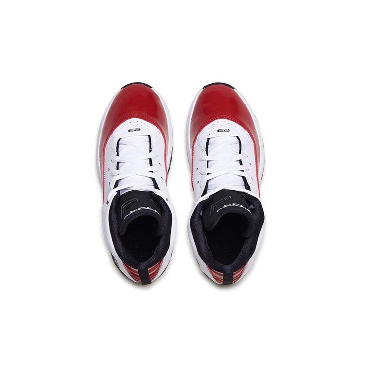 Jordan B'Loyal Mid top Vintage Basketball Shoes White Black Red Children Aged 3 7 Years Old CK1426-106