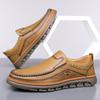 Handmade Men's Leather Loafers Casual Slip-On Walking Shoes Comfortable Breathable Driving Shoes New Lightweight Penny Flats