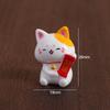 Cute Lucky Cat Car Ornaments Realistic Cat Micro Landscape Ornament Fortune Cat Figurines  Desktop