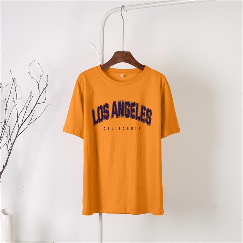 Shellsuning 2023, vară, cu mânecă scurtă, cu litere, tricouri cu imprimeu, la modă, tricouri pentru femei, ocazional, din bumbac, de bază, pentru femei.