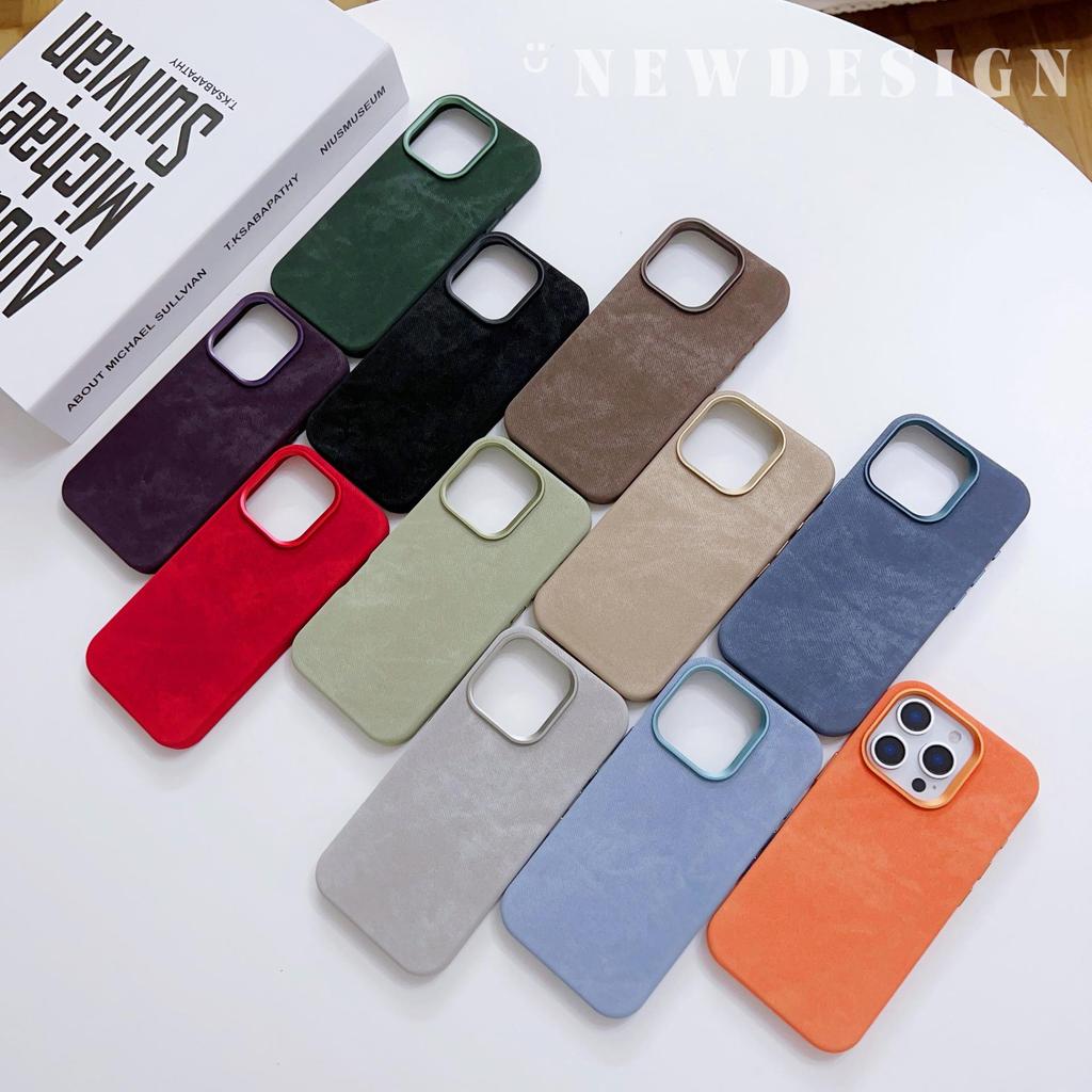 iPhone 16 Pro Max Case: Full Coverage Flannel with Metal Lens & Electric Melt Buttons