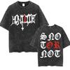 Camiseta Retro Lavada con Logo de Playboi Carti I AM MUSIC, Camiseta Opium Ken Carson Homixide Gang Antagonist, Camiseta 2164