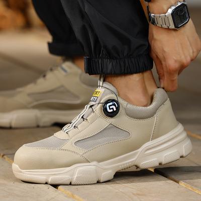 Arbeitssicherheitsschuhe Herren Leichte Sicherheitsstiefel Unzerstörbare Arbeits-Sneaker Damen Kevlar-Einlegesohle Schützende Stahlkappenschuhe