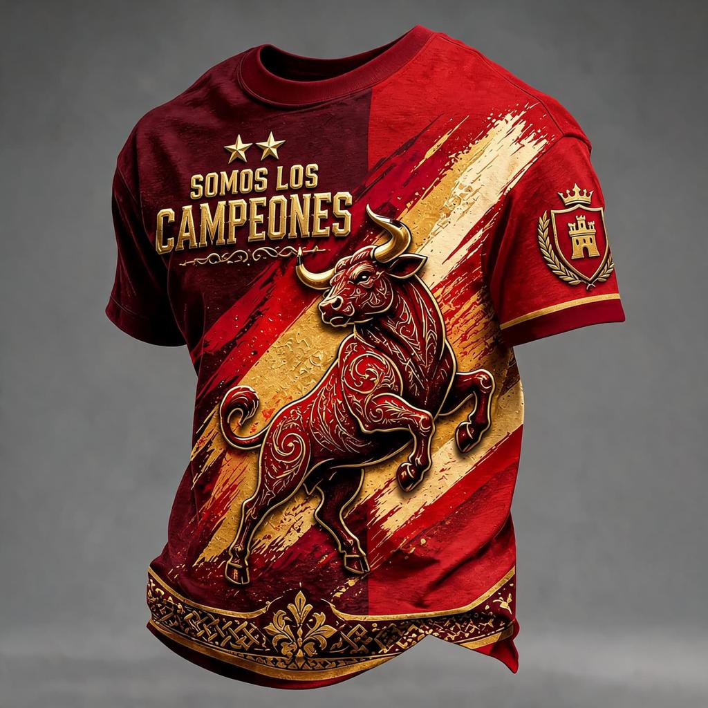 Men's Short Sleeve Soccer Fan T-Shirt for Day