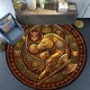 Boar Mythology Round Area Rug Under Office Chairs Bedroom Living Room Home Decor