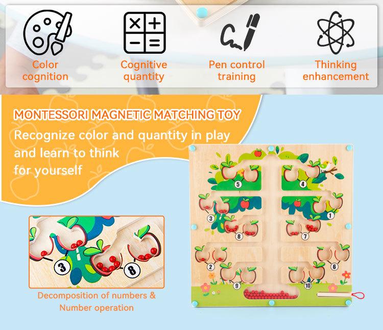Magnetic Bead Board: Early Education Arithmetic Toy for Hand-Eye Coordination