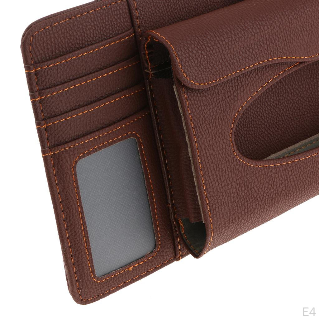 3 In 1 Discs Pouch Bag Cards Storage Case and Tissue Box Wallets Car Sunshade Visor easy to use
