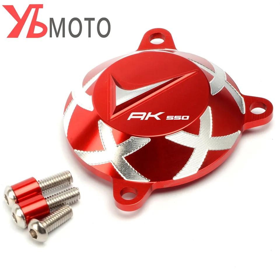Mit LOGO AK550 Motorrad CNC Vordere Rahmenlochabdeckung Seite Motorschutz Antriebswellenkappe Für KYMCO AK 550 2017- 2022