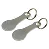1-3pcs Shopping Cart Token Hard Portable Key Ring Metallic Stainless Steel Keychain for Key Hook Practical Daily Use Accessories