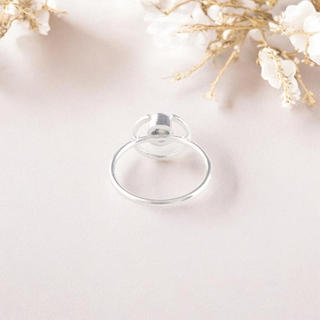 Moss Agate Gemstone Ring 925 Sterling Silver Handmade Jewelry Gift For Wedding RR-54-24