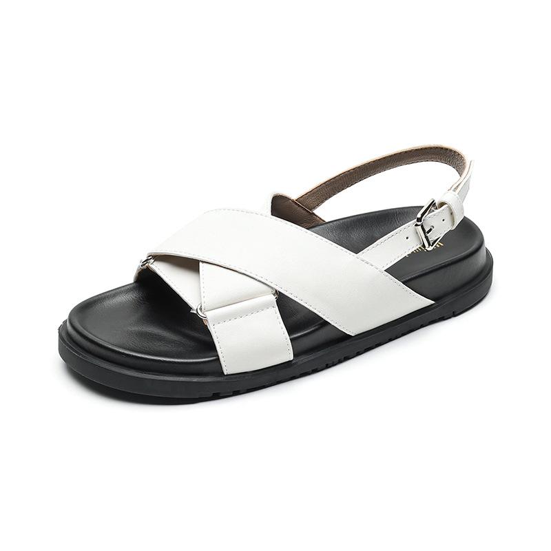 Weiwei girl 6920-2 sandals women's outer wear summer fashion beach shoes French fairy style flat Roman shoes
